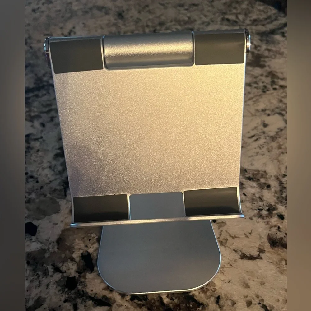 iPad/ Tablet stand holder. Angle adjustable. Aluminum. Excellent condition.